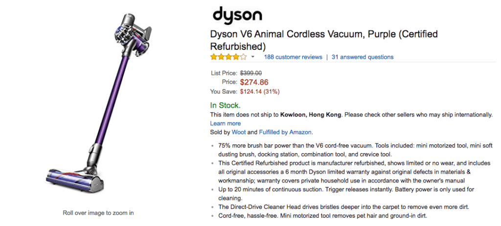 Dyson V6 Animal