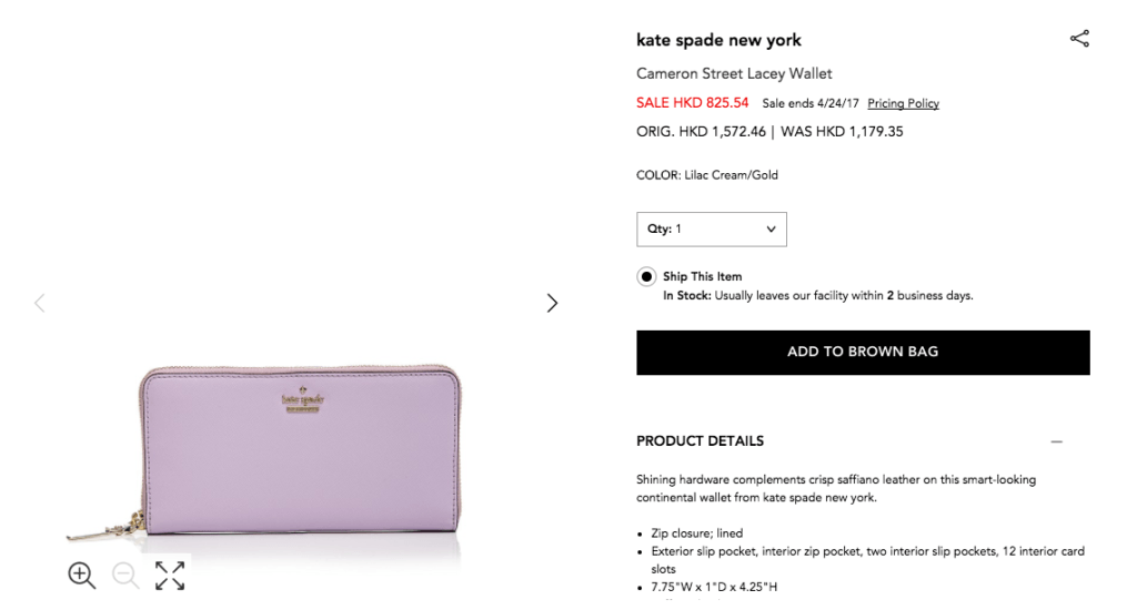 kate spade new york Cameron Street Lacey Wallet