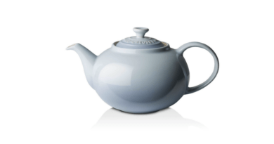 Le Creuset粉藍茶壼